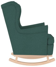 sötétzöld szövet hintaszék 74 x 90 x 102 cm