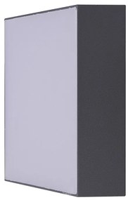 AZZARDO 4498 CASPER SQUARE 3000K DGR Modern Kültéri Mennyezeti Lámpa Szürke LED IP54