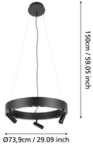 Eglo 390053-LED Bruscoli 3xLED/8W + 3xLED/8,5W dimmelhető függeszték DO-val