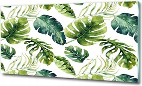 Fotó üvegkép Trópusi levelek 125x50