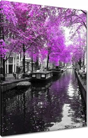 Vászonkép 60x80 Holland tájkép Folyó Ams