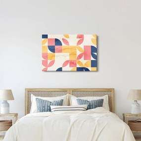 Kép - Absztrakció retro mintákkal (90x60 cm)