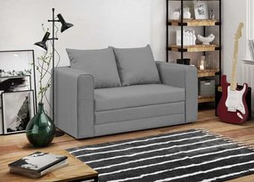 BELLA Kétszemélyes kinyitható kanapé Szürke