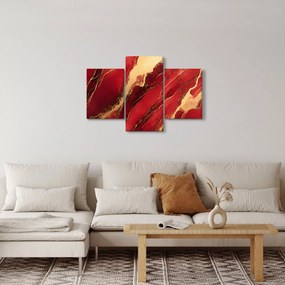 Kép - Vörös-arany márvány (90x60 cm)