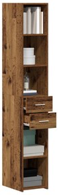 Magas szekrény Régi fa 30x42,5x185 cm Mérnöki fa