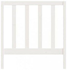 fehér tömör fenyőfa ágyfejtámla 96 x 4 x 100 cm