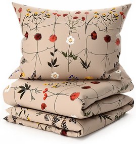 HERBAR bézs mikroplüss ágyneműhuzat Ágyneműhuzat mérete: 70 x 90 cm | 140 x 200 cm