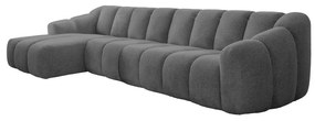Szürke sarokkanapé (bal oldali-heverő résszel) Shell – Miuform