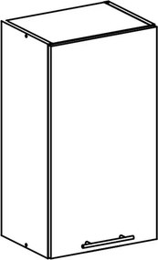 felsőszekrény, tölgy sonoma, jobbos, FABIANA W - 40