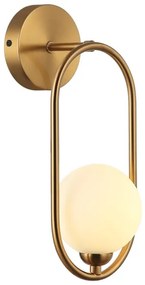 ITALUX WL-3965-1-BRO - Fali lámpa LUPUS 1xG9/25W/230V arany