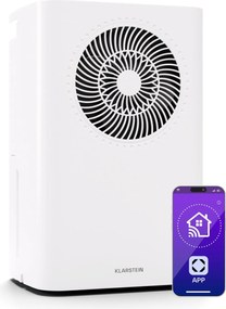 Klarstein CircleDry Smart 12 L párátlanító, 12 L/nap, 260 W, 25-30m², WiFi, időzítő, szűrő