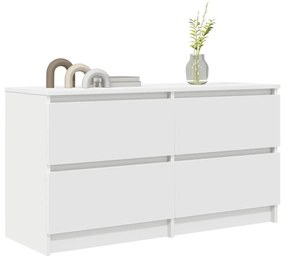 fehér szerelt fa TV-szekrény 100x35x54 cm