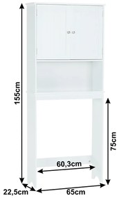 ATENE TYP 5 WC-szekrény, fehér