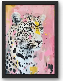 Pasztell leopárd poszter 50x70 cm