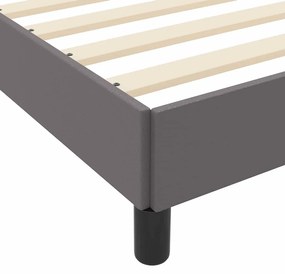 Ágy matracmal Szürke 120 x 200 cm Műbőr