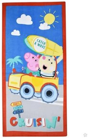 Peppa malac Catch a Wave fürdőlepedő, strand törölköző 70x140cm