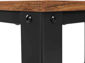 Gurulós sarokasztal TAYLOR 60x40 cm, rusztikus barna