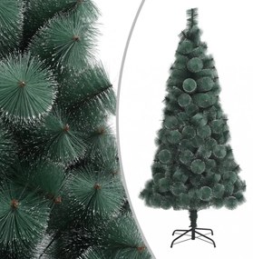 zöld PET műkarácsonyfa állvánnyal 210 cm