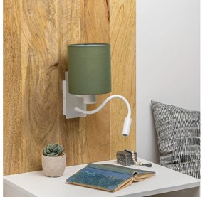 Brilagi Brilagi - LED Fali låmpa NUBILA 1xE27/25W/230V + LED/3W fehér/zöld BG1559I