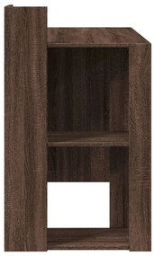barna tölgy színű szerelt fa irodai asztal 103,5 x 56,5 x 94 cm
