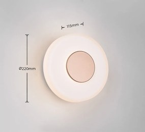 Bézs LED dimmelhető fali lámpa ø 22 cm Celeste – Trio