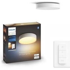 Philips - Dimmelhető LED lámpatest Hue ENRAVE S LED/9,6W/230V átm. 261 mm fehér + távirányítóval