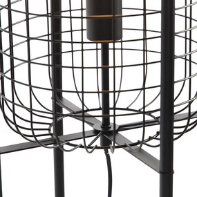 Ipari állólámpa fekete - Bliss Vefa