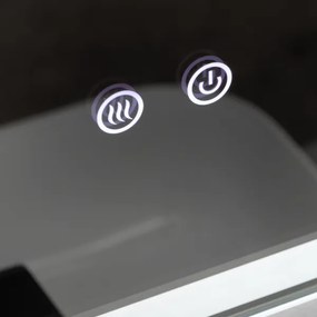 Brilagi - LED dimmelhető fürdőszobai fűthető tükör háttérvilágítással BELLA LED/16W/230V 60x60 cm IP44