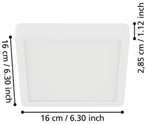 Eglo 900646 - LED fürdőszobai mennyezeti lámpatest FUEVA LED/11W/230V IP44 fehér