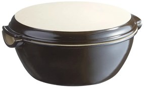 Fekete kerámia kenyérsütő forma, ⌀ 29,5 cm - Emile Henry