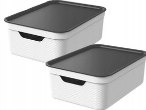 Rotho Jive 2 db-os tárolódoboz szett 10 l-es fedéllel