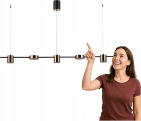 Led függőlámpa 30W Remdal PND-16374-5-BK-4K Italux