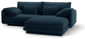 Sötétkék sarokkanapé (jobb oldali) Torino – Micadoni Home