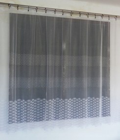 Mg Függöny 583/1 Fehér 500X150cm kész Skr szalaggal