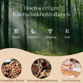 HOMCOM Hintaszék, kárpitozott hintaszék kordbársony anyaggal, oldalsó zsebekkel nappaliba, hálószobába, bézs