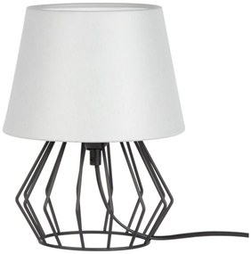 Spot-Light 7668104 - Asztali lámpa MANGOO 1xE27/40W/230V szürke/fekete