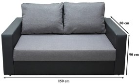 Sorano Ágyfunkciós kihúzható kanapé Szürke