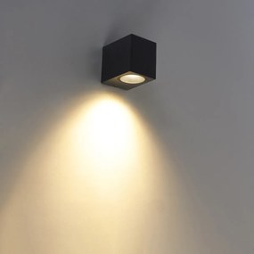 Modern fali lámpa fekete IP44 - Baleno
