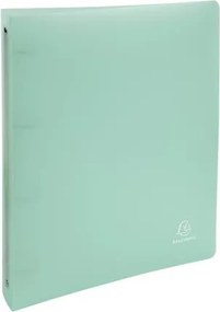 Gyűrűs könyv, 4 gyűrű, 40 mm, A4, PP, EXACOMPTA, pasztell zöld (EX51973E)