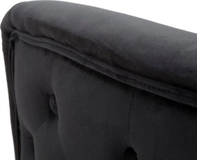 Fekete bársony fotel Bucarest – Mauro Ferretti