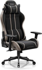 Szövet gamer szék fekete-bézs Diablo X-One 2.0 Camel Black Small