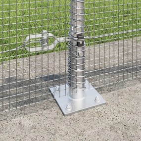 Horganyzott Drótháló Kerítés 13 Flanged Oszloppal 0.6x25 m
