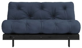 Sötétkék kinyitható kanapé 140 cm Roots Black Night – Karup Design
