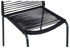 4 db fekete étkezőszék Kai és természetes asztal Thor - Bonami Essentials