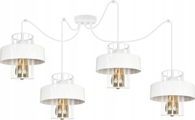 Csillár Függőlámpa Pók Loft Prestige 4 Fehér