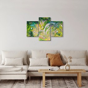 A rizsföldek képe madártávlatból (90x60 cm)