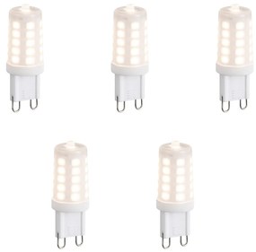 5 db G9 dimmelhető LED izzó opál üveg 3W 250lm 2700K