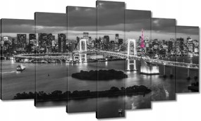 Festmények 140x80 Rózsaszín Eiffel-torony híd