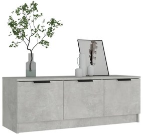betonszürke szerelt fa TV-szekrény 102 x 35 x 36,5 cm