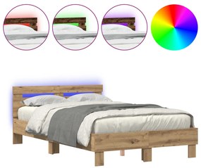 Tölgy Ágykeret Mesteri Tölgy Furnérozott Fa 120 x 190 cm Tartós